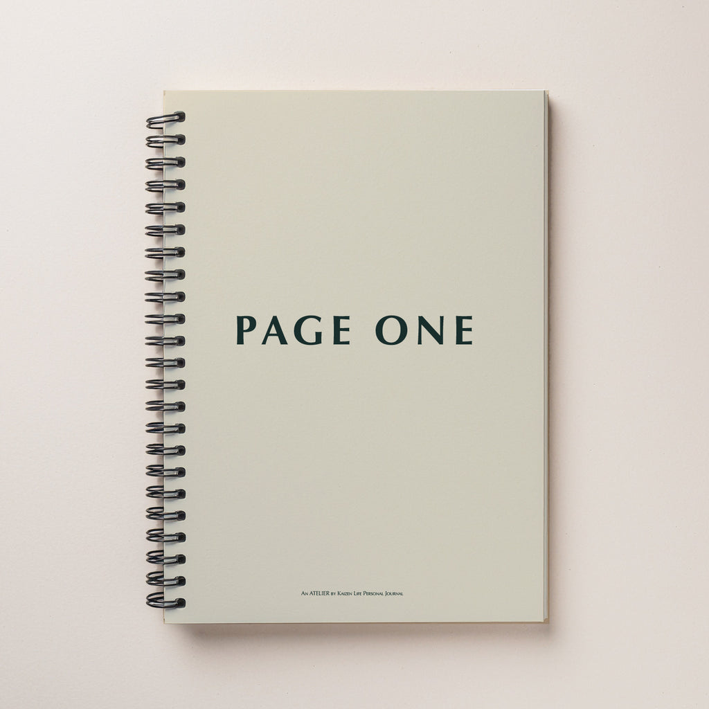 PAGE ONE – Minimalist Spiral Journal