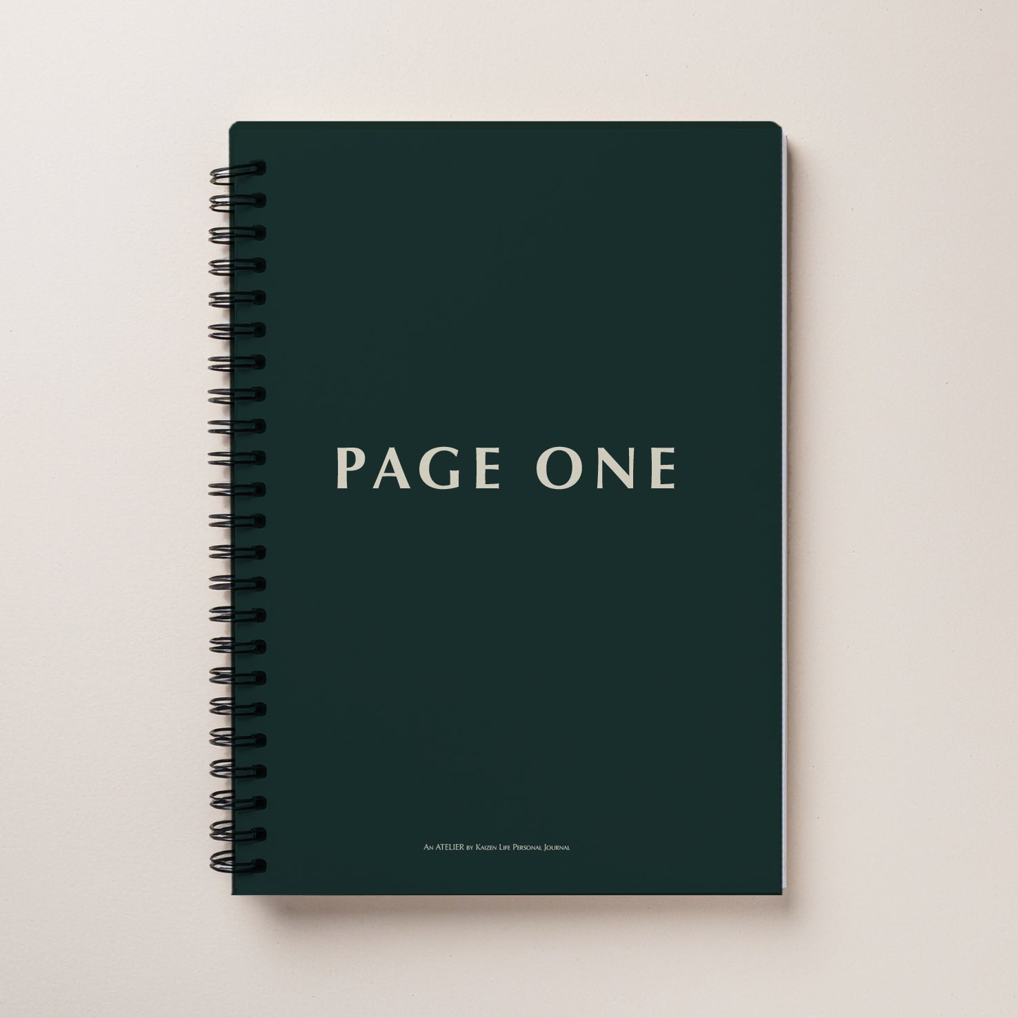 PAGE ONE – Minimalist Spiral Journal
